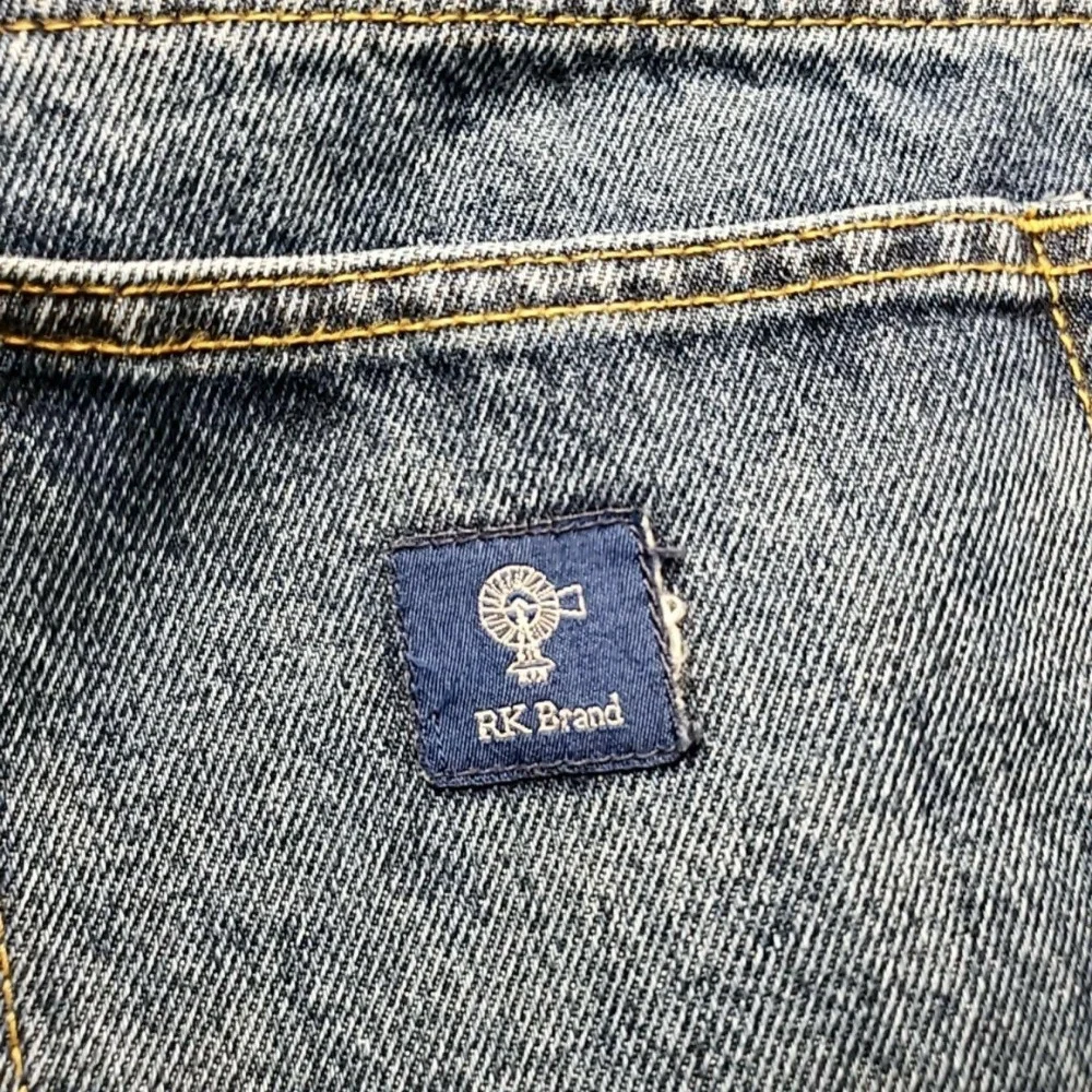RK Brand Jeans Mens 44x29 Blue Relaxed Straight Denim Pants Medium Wash
